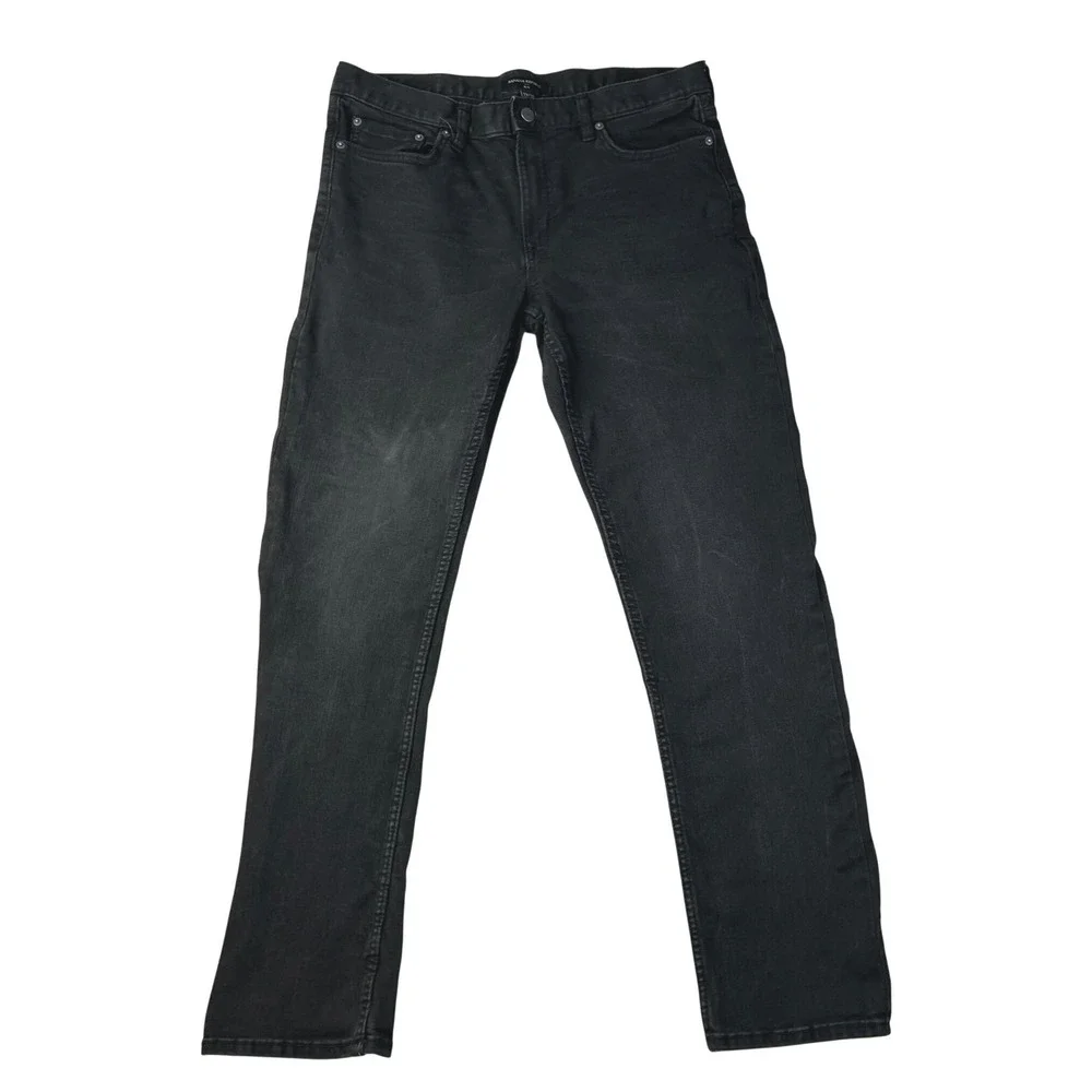 Banana Republic Slim Fit Jeans Mens 33x32 Faded Black Denim Pants